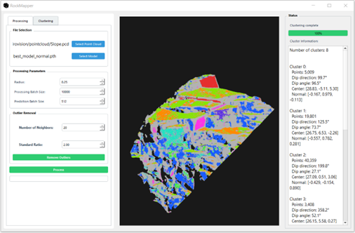 自主研发的岩石Mapping软件